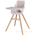 Cadeira alta de madeira para bebês de boa qualidade